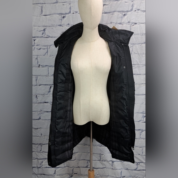 NWT Burberry Abbeydale Winter Jacket Parka Duck Down Blue Fox Fur Hoodie 4 US - Picture 8 of 16